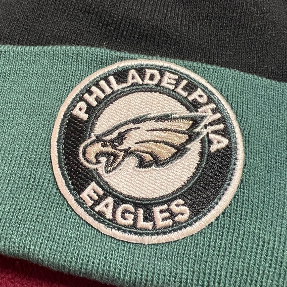 Philadelphia Eagles New Era knit POM hat beanie NEW Tags On Field AUTHENTIC - Picture 5 of 5